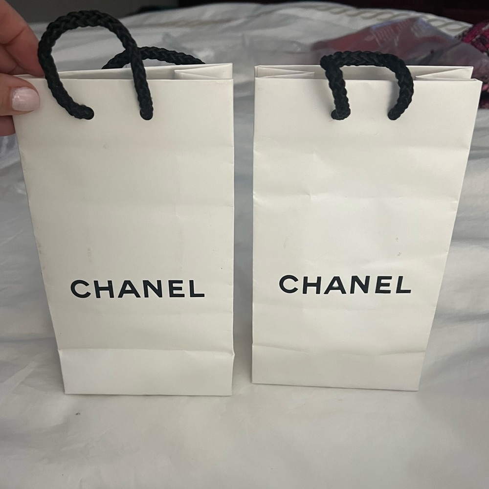 Two Authentic CHANEL Empty Shopping Gift Bags